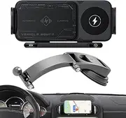 Car Phone Holder Vent Clip, Adjustable Portable Car Bracket, Car Mobile Phone Holder, Wireless Car Charger, Adjustable Portable Car Bracket for Most Smartphones