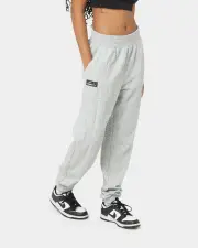 [PYRA] Pyra Women's Quilt Track Pants Grey Marle - Size 14 (XL) 14 (XL) Grey Marle