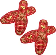 FOMIYES 2 Pairs Insole Shoe Pads Shoe Soles Embroidered Shoe Inserts for Women Soles for Shoes Women Shoe Liners Support Inserts Women Embroidered Shoe Inserts Men Women Shoe Inserts Cloth