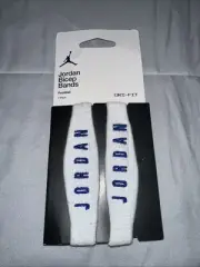 NIKE Jordan JumpMan Dri-Fit Bicep Bands College Football White Blue DO2912-168