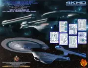 ULTIMATE EDITION - U.S.S. Excelsior/Enterprise-B Scale 1/1000 Aztec /Hull Decal