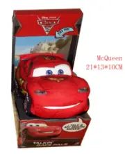 Disney Cars Lightning McQueen Talking Race Pals Soft Stuffed Plush Doll Gift Toy