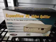 New! - PC Video Splitter & Amplifier - Belkin ExpandView Model F1D068 - 4 Screen