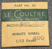 NOS Jaeger LeCoultre Minute Wheel Cal. 90L-460-490 Part 20