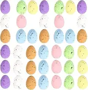 Easter Egg - Tiny Foam Eggs, Colourful plasti Eggs | Fillable Surprise and Reusable Easter Hunt Eggs,bright Holiday Decoration Easter Eggs, durabl Candy Holder Assorted Pastel Eggs for Kids