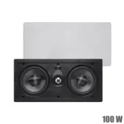100W 2-Way 5.25" In Wall Audio Speaker Center Channel Dual Carbon Fiber