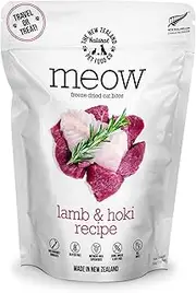 New Zealand Naturals Meow Freeze Dried Cat Food Lamb & Hoki Fish 50g