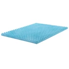 , 1-Inch Premium Convoluted Memory Foam Toppers for Enhanced Comfort and Supp...