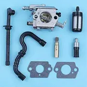 Carburetor Carb w/Gaskets Oil Pump Fuel Oil Filter Line For Stihl 017 018 MS170 MS180 MS 170 180 Chainsaw Repalce Spare Parts