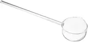 BESTYASH Clear Crystal Teaspoon: Milk Stirring Spoon Cocktail Cold Drink Stirrers Appetizer Ice Cream Scoop for Bars Banquet Parties - Restaurant Home