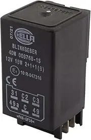 HELLA 4DN 008 768-151 Indicator 12 V 6-Pin Electronic with Holder and Accessories