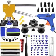 85PCS Auto Dent Repair Kit,Paintless Dent Removal, Car Dent Repair Puller Eastwood Dent Removal Kit with Dent Puller, Dent Kit Repair Slide Hammer, Glue Dent Puller,and Glue Gun for Dent Removal Tool