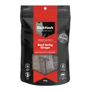 Black Hawk Beef Jerky Straps Dog Treats - 100g