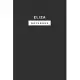 Eliza Notebook: Personalized Lined Notebook, White Paper (6 x 9) Notebook for college and school girl, Minimal Name Design Black Noteb