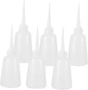 6 Pcs Precision Tip Dropper Bottles for Liquid Dispensing Durable Plastic Squeeze Bottles for Paint Pigment Glue Oil Streamlined Application for Industrial Use