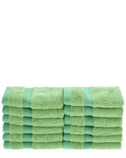 Superior Solid 12pc Face Bamboo Towel Set