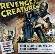 Revenge Of The Creature poster from rear Tom Hennesy Lori Nels- 1955 Old Photo