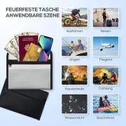 Fireproof Waterproof Document Bag Secret File Protect Pouch Money Cash Safe Box