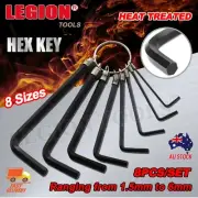 8pcs Set Metric Allen Key Hex Keys Alan Allan Wrench Steel Tools 1.5mm-6mm Kit
