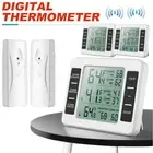LCD Digital 2 Sensors Fridge Thermometer Fridge Outdoor Temperature Monitor Kit