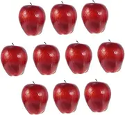 Yardwe 10pcs Model Decorative Garden Stuffed Fruit Model Photography Props Fake Fruit Fake Red Delicious Apples Craft Faux Fruit Props Party Foam High Density Foam