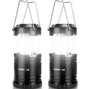 Lepro LED Lanterns Battery Powered, Camping Essentials,IPX4 Water Resistant, 2pk