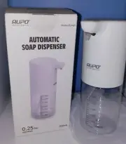 Touch Free Sanitizer Soap Dispenser 350 ml white clear AUPO Sensor Automatic