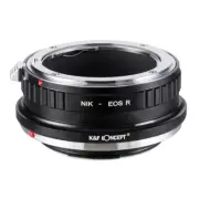 K&F Concept Lens Adapter Nikon F Auto AIS D E lens to Canon EOS RF R5 R6 camera