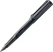 LAMY AL-star black - Fountain Pen with ergonomic grip & black steel nib in size M - lightweight aluminum body - including LAMY T 10 blue cartridge - Right-Handed