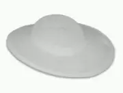 Slope hat frame bucram ,2"H x 2.5 "with brim on side and 3 1/4 " brim in front
