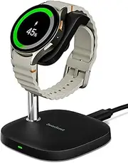 SwanScout Charger Stand for Samsung Watch, Fast Charging for Samsung Galaxy Watch 7/Ultra/6/6 Classic/5/5 Pro/4/3/Active 2, SwanScout 505S