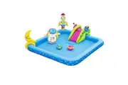 Bestway Water Play Centre Pool Slide Toys Set Little Astronaut Playground 228x206x84cm Inflatable Splash Park Outdoor Beach Backyard Activity Game