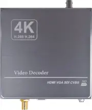 4K 3G-SDI HDMI VGA Streaming IP Video Decoder H265 H264 UDP RTMP HLS Camera