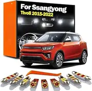 11Pcs LED Bulbs Interior Map Reading Light Kit, For Ssangyong Tivoli 2015 2016 2017 2018 2019 2020 2021 2022 Car Accessories