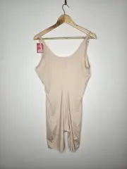 SPANX OPEN BUST MIDTHIGH BODYSUIT, SOFT NUDE, THINSTINCTS, SIZE 3X NEW WITH TAGS