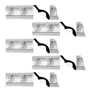 Renovator's Supply Cornice White Urethane Greco-roman Ornate 5 Pieces Totaling