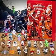 Halloween Advent Calendar 2024, Christmas Horror Figures Advent Calendar, 24Pcs Halloween Countdown Calendar with Surprise Toys, Scary Halloween Doll Collectible Figures Gift (C)
