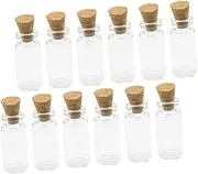Amosfun 100pcs Mini Cork Bottles Hanging Wishing Bottles for Decor Diy Projects