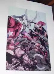 Dark Avengers Poster #13 vs X-Men Cyclops Iron Patriot Steve McNiven