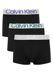 Calvin Klein Stretch-cotton Trunks - set of Three - Black - M M