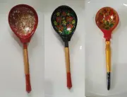 Set of 3 Vintage Style Wooden Spoons Kitchen Decor Handmade Spoon Lumberjack