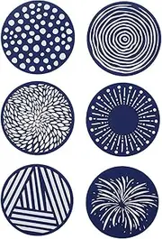 CVBFDB Silicone Coasters Household Table Table Dish Mat Coffee Coasters Thermal Insulation Mat(white-Cartoon little bear starry sky5)