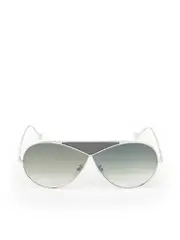 Silver Puzzle Gradient Aviator Sunglasses