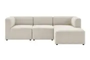 Matt Blatt Curtis Modular 3 Seater Sofa with Right Chaise (Popcorn Cream)
