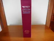 The New English Dictionary Secret Book Safe Gun Safe Box With Key Lock Burgundy