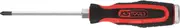 KS Tools ERGOTORQUEmax Hammer Cap Screwdriver, PZ2, 185mm, on Hang tag, Clear
