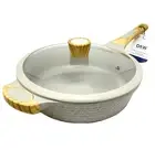 D&W Fry Pan Nonstick 11” Inch Skillet Low Casserole With Lid Quality Cookware