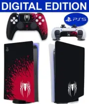 Sticker Skin for PS5 DIGITAL EDITION Wrap Vinyl for Console + Controller Decal