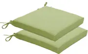 St Barts Outdoor Seat Pad Cushions - Green ( Sets of 2 )