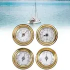 4 Pieces Barometers Clock Meter Thermometer Hygrometer Kit Set Dia 98mm Humidity